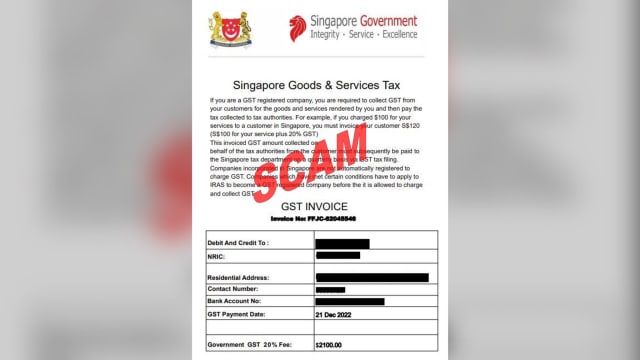 网上出现消费税骗局 税务局吁请公众别上当
