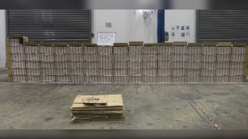 2 men arrested, more than 2,000 cartons of duty-unpaid cigarettes seized in Yishun