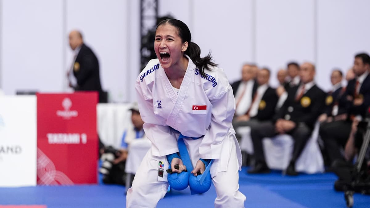 ‘It’s just amazing’: Marissa Hafezan on winning Singapore’s first SEA Games karate gold in 32 years