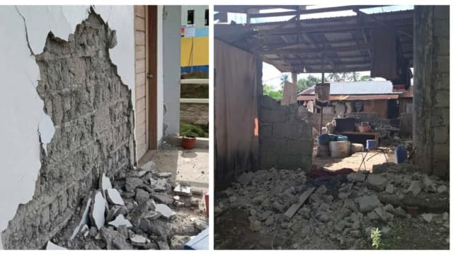 菲律宾地震引发至少45次余震 造成建筑和道路损毁