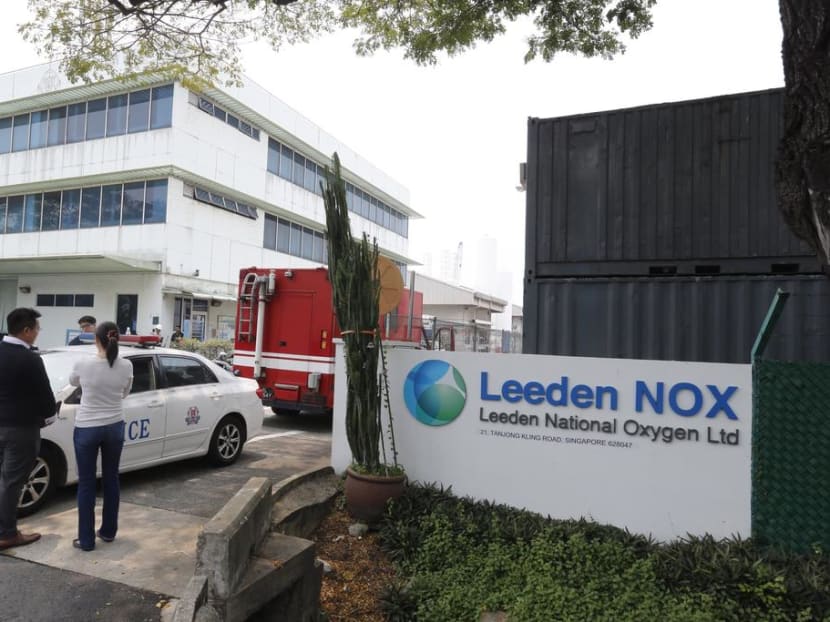 Police attending the premises of Leeden National Oxygen in October 2015 after explosions killed one worker and injured seven others. Police attending the premises of Leeden National Oxygen in October 2015 after explosions killed one worker and injured seven others.