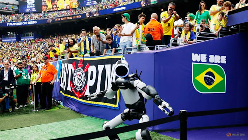 Atlas, the humanoid robot, delivers match ball at World Cup