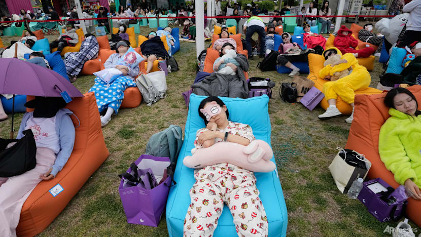 Seoul holds 'Power Nap Contest' in sleep-deprived South Korea