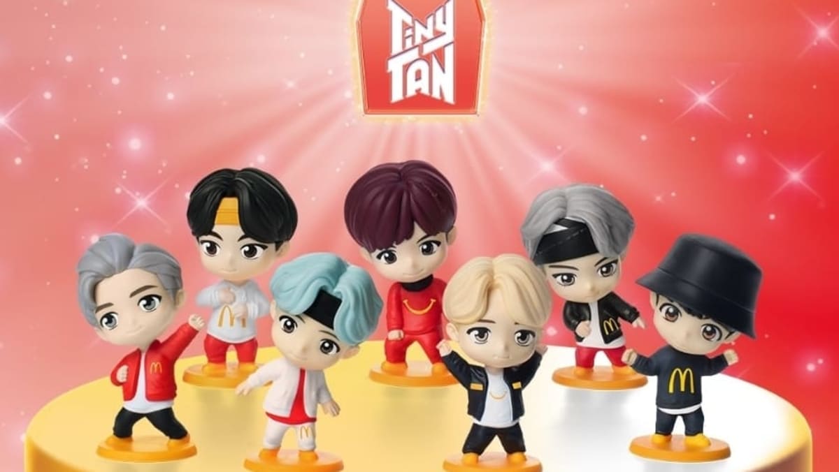 McDonalds BTS TinyTAN Happy Meal Singapore launch dates, toy list