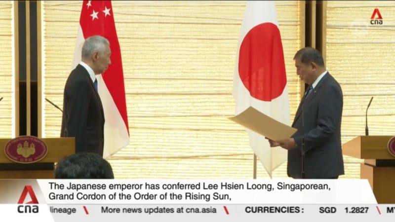 SM Lee conferred Grand Cordon for contributions to bilateral ties with Japan
