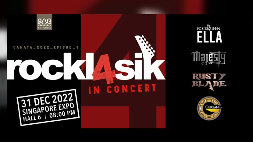Konsert Rockl4sik 'berpindah' ke Esplanade selepas ditunda Konsert Rockl4sik 'berpindah' ke Esplanade selepas ditunda