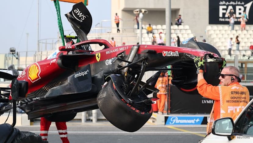 Hamilton crashes as Russell keeps title favourite Norris off the top in final practice