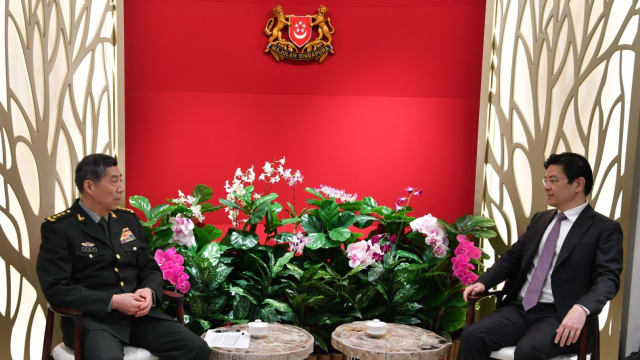 中国国防部长会面代总理黄循财