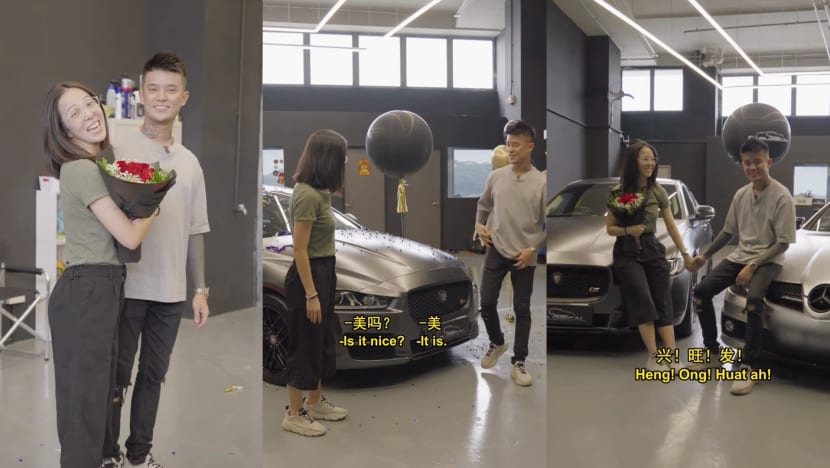 Simonboy Surprises Simongirl With S$60K Jaguar, Hits Back At Haters Who Say He Laundered Money To Pay For It