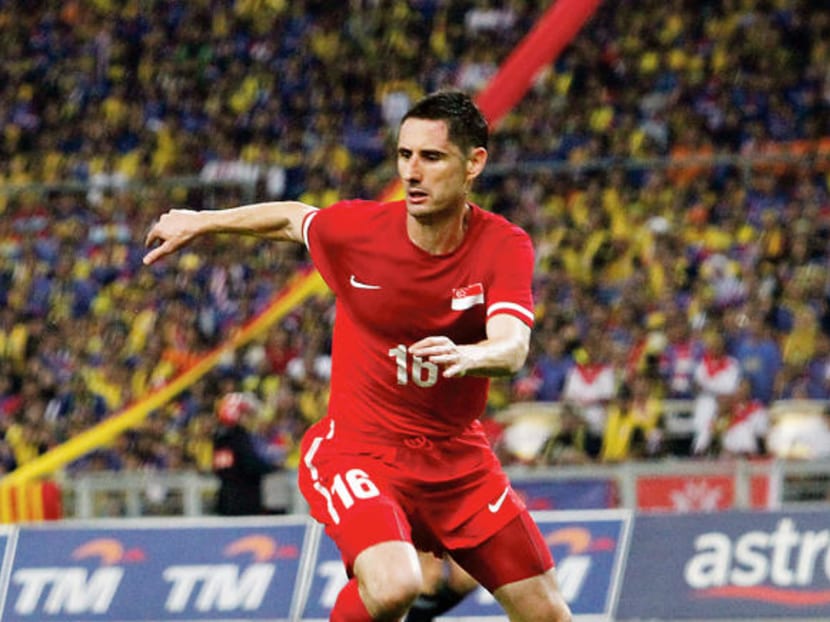 Veteran defender Daniel Bennett will be playing for Tampines for the first time in his storied S.League career. He previously turned out for Balestier Khalsa, Tanjong Pagar United, Warriors FC, Woodlands Wellington and Geylang International and has won six S.League titles, two Singapore Cups, three Suzuki Cups and the 2011 Player of the Year accolade. TODAY FILE PHOTO