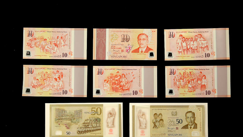 Set of six SG50 commemorative notes unveiled