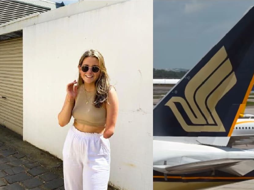 Ms Isabella Beale (left) talked about her bad experience with Singapore Airlines (right) on her Instagram account, which has more than 1,000 followers. Ms Isabella Beale (left) talked about her bad experience with Singapore Airlines (right) on her Instagram account, which has more than 1,000 followers.