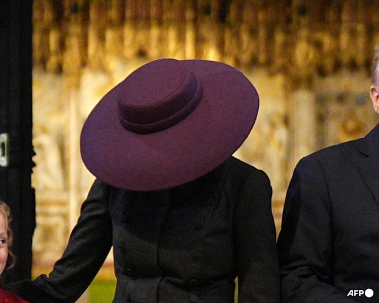 That time Melania Trump hid from the world… under a giant purple hat