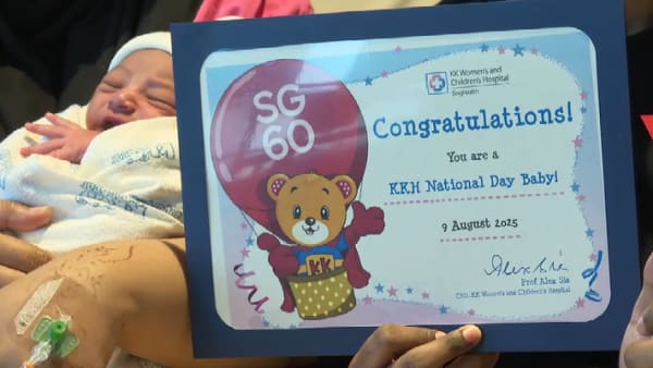 Norshahidah Salleh, Muhammad Hanif Ramli dikurnia bayi Hari Kebangsaan SG60 hari ini