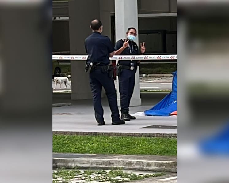 Police apologise after officer responds 'inappropriately' to onlookers near scene of death