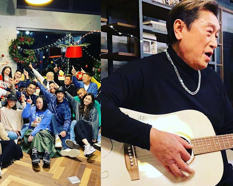 Wang Leehom, Christine Fan & Wilber Pan Celebrated Christmas Early With Godfrey Gao’s Dad