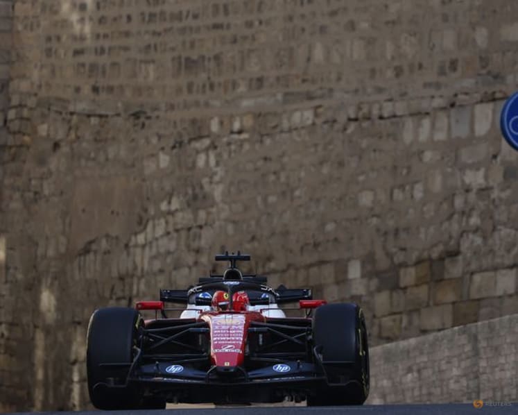 Russell leads Antonelli as Mercedes dominate opening day of Azerbaijan practice