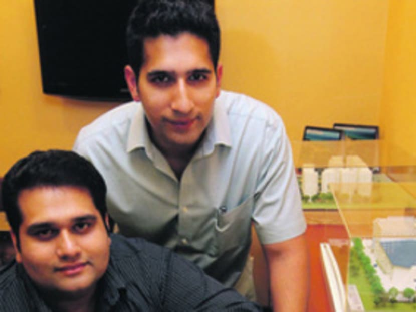 (L-R) Brothers Mohamed Jinna and Shaik Mohamed are both directors at Mini Environment Service Pte Ltd. Photo by OOI BOON KEONG.