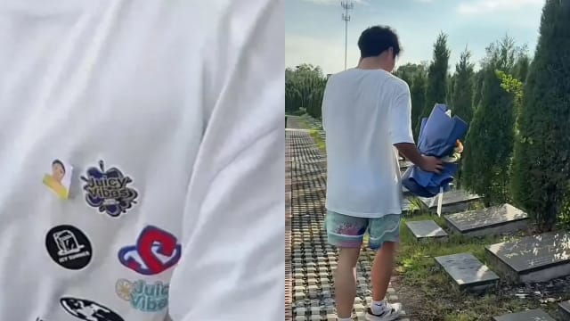 把遗照贴衣服上 中国少年让亡母陪着他赴高考