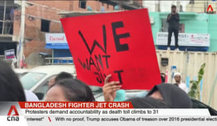 Protests erupt in Bangladesh over deadly jet crash