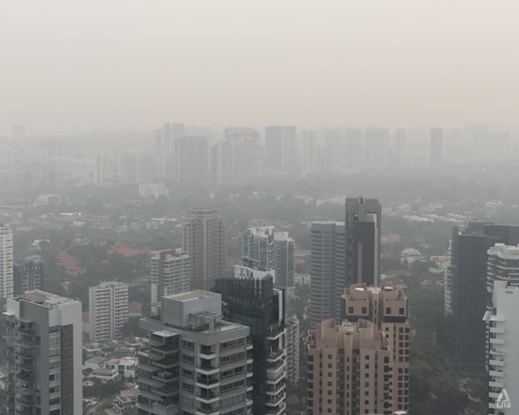 Singapore haze: 1-hour PM2.5 readings in elevated range across all regions