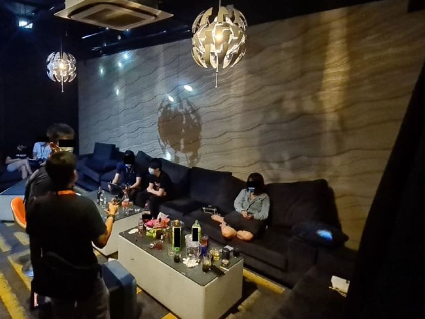 An unlicensed KTV-concept outlet along Irving Place. 