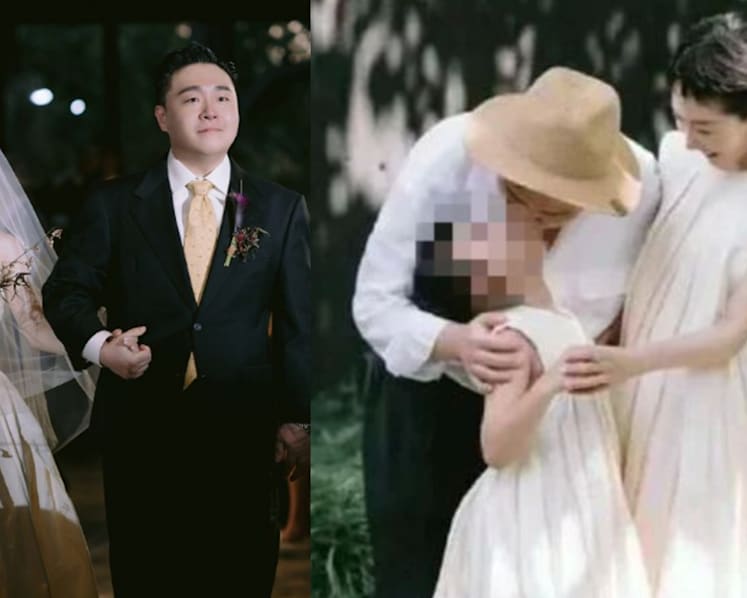 'That’s not right': Netizens criticise Taiwanese star Hao Shao Wen, 33, for kissing his 9-year-old stepdaughter on the lips