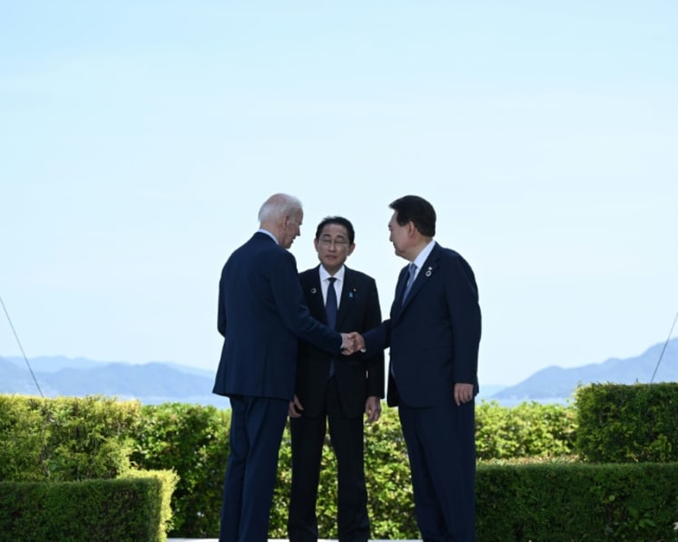 China, North Korea on the agenda, as US, Japan, South Korea leaders convene to forge closer ties