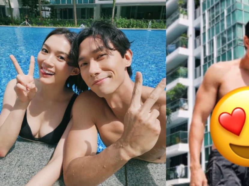 Desmond Tan Shares Shirtless Poolside Pics "As A Reason To Watch [His Drama] Strike Gold"