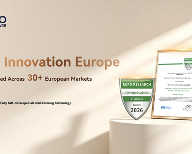DoGo Power Wins EUPD Research's 2026 Top Innovation Award in Europe