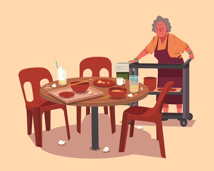 The Big Read: As old habits die hard at hawker centres, Singapore seeks to fine its way out