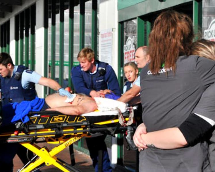 Bystanders stop man who stabbed 4 at New Zealand supermarket