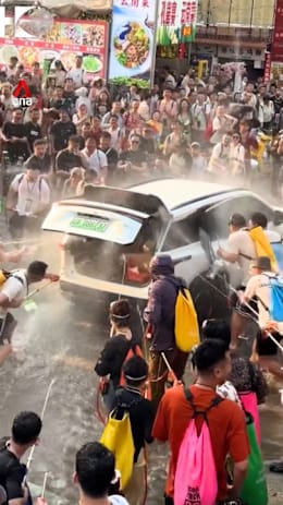 Revellers in China spray water into EV; owner says smoke detected afterward