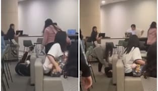 Police investigating after woman filmed kicking another woman at SMU