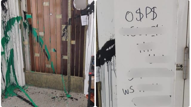 在住宅单位大门泼漆和涂鸦 19岁青年涉参与大耳窿骚扰案被捕