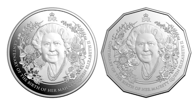 澳洲铸币厂推英女王纪念币 设计引争议