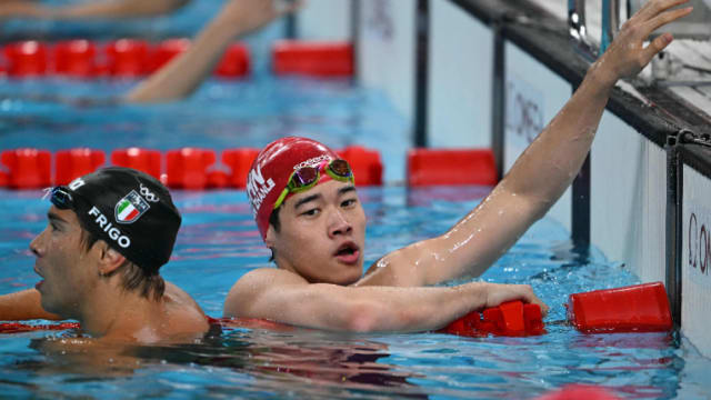 泳项首日比赛纪录连连破 中国刷新男子百米自由泳纪录