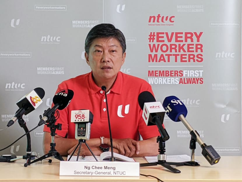 Mr Ng Chee Meng, secretary-general of the National Trades Union Congress, at a media briefing on Feb 7, 2022. Mr Ng Chee Meng, secretary-general of the National Trades Union Congress, at a media briefing on Feb 7, 2022.