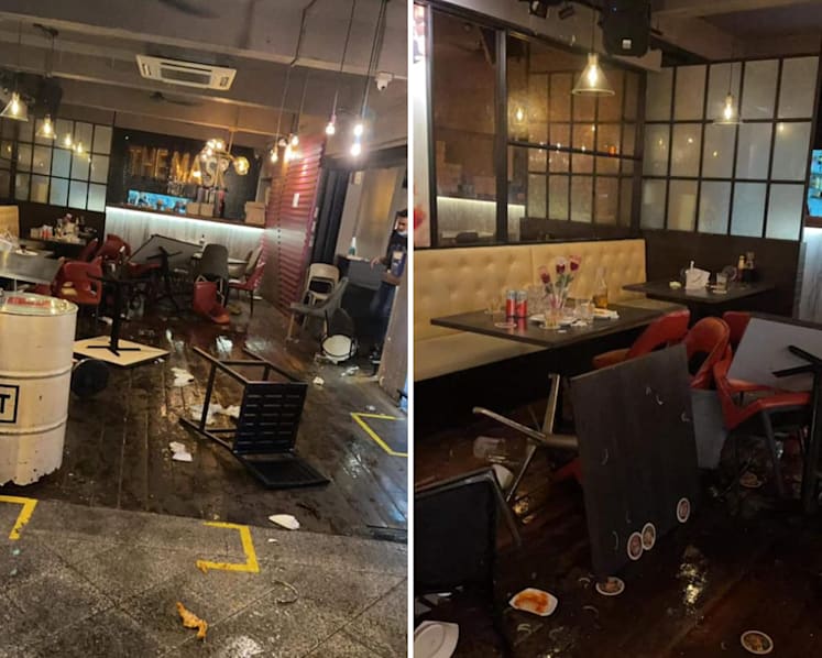 7 men arrested for suspected rioting, rash act after fight breaks out at Circular Road restaurant