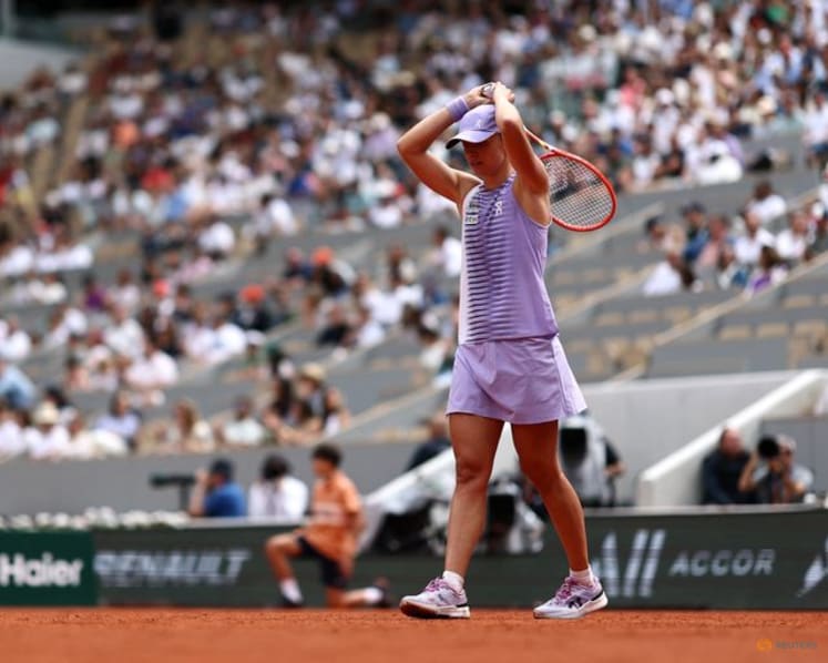 Swiatek blames tension after shock French Open exit on 25th birthday