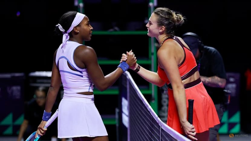Sabalenka overcomes holder Gauff to reach semis of WTA Finals