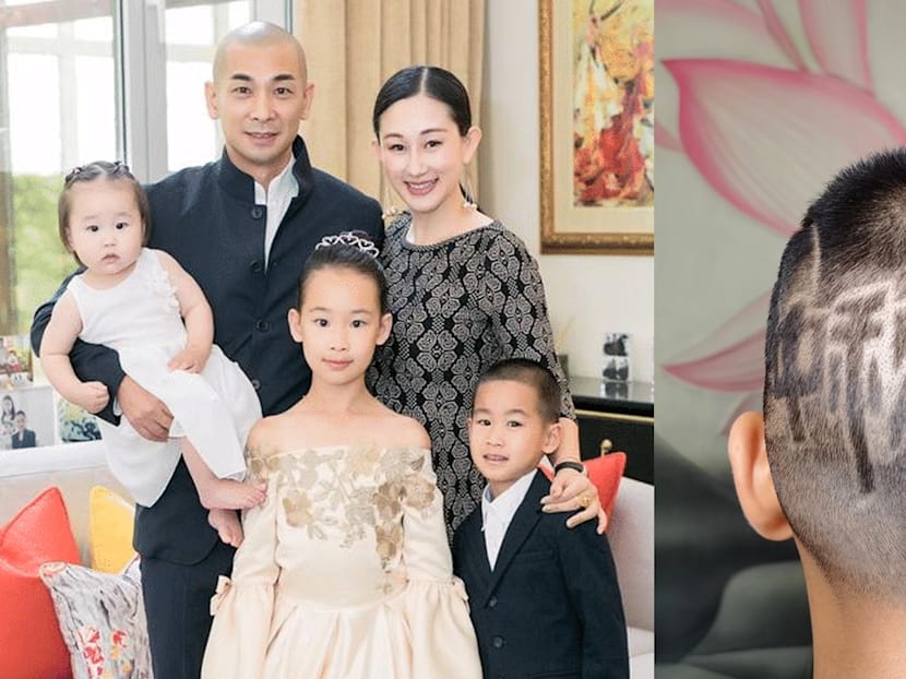 Vincent Zhao Had The Words &lsquo;Happy Mid-Autumn Festival&rsquo; Shaved Into His 10-Year-Old Son&rsquo;s Hair