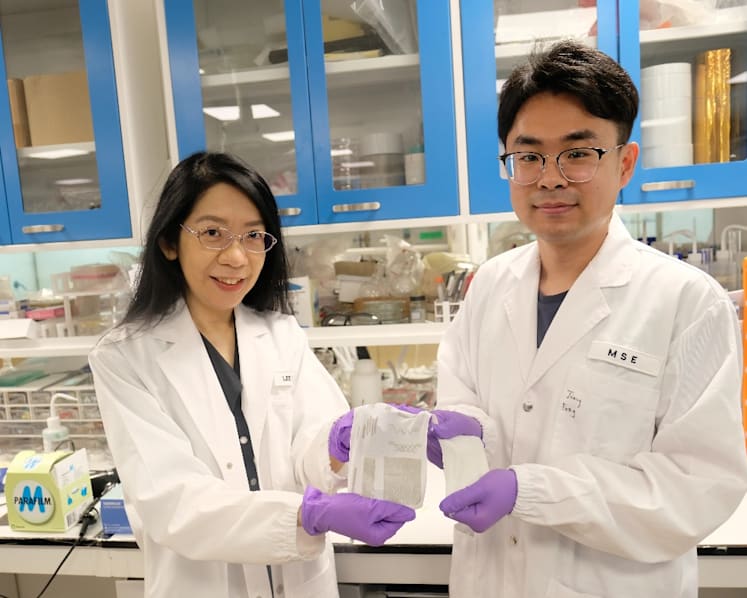 NTU scientists develop 'fabric' that turns body movement into electricity
