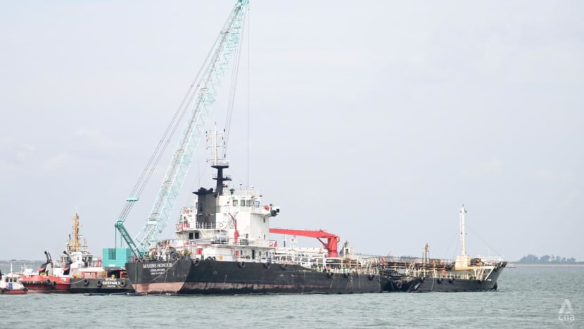 Oil spill clean-up: Singapore to seek compensation from owner of stationary ship that was hit by another vessel Oil spill clean-up: Singapore to seek compensation from owner of stationary ship that was hit by another vessel