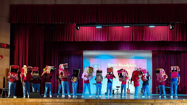 “马头时装秀”走进校园，立才中学创意庆新春