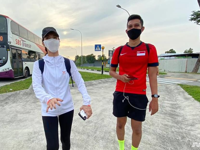 Veteran actress Zoe Tay joins CNA journalists on their walk around Singapore Veteran actress Zoe Tay joins CNA journalists on their walk around Singapore
