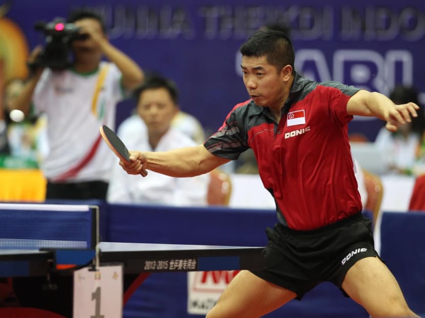 Singapore table tennis team player Zhan Jian. TODAY file photo