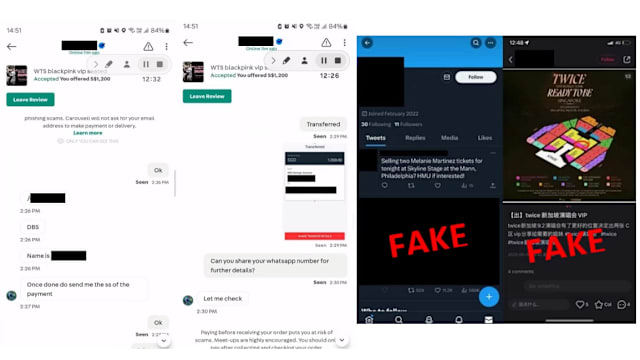 今年首十个月警方接获逾720起演唱会门票诈骗案 损失金额超过61万元