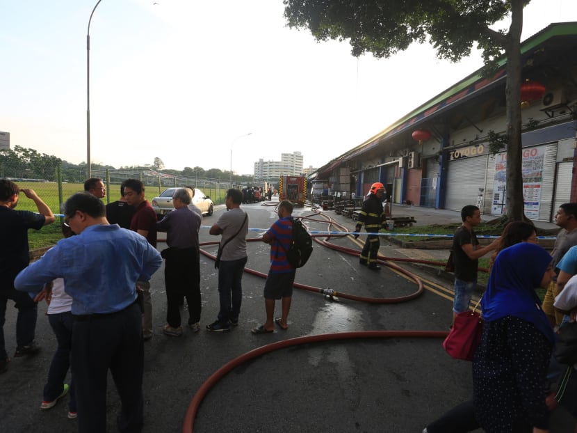 Massive fire put out at Toa Payoh Industrial Park