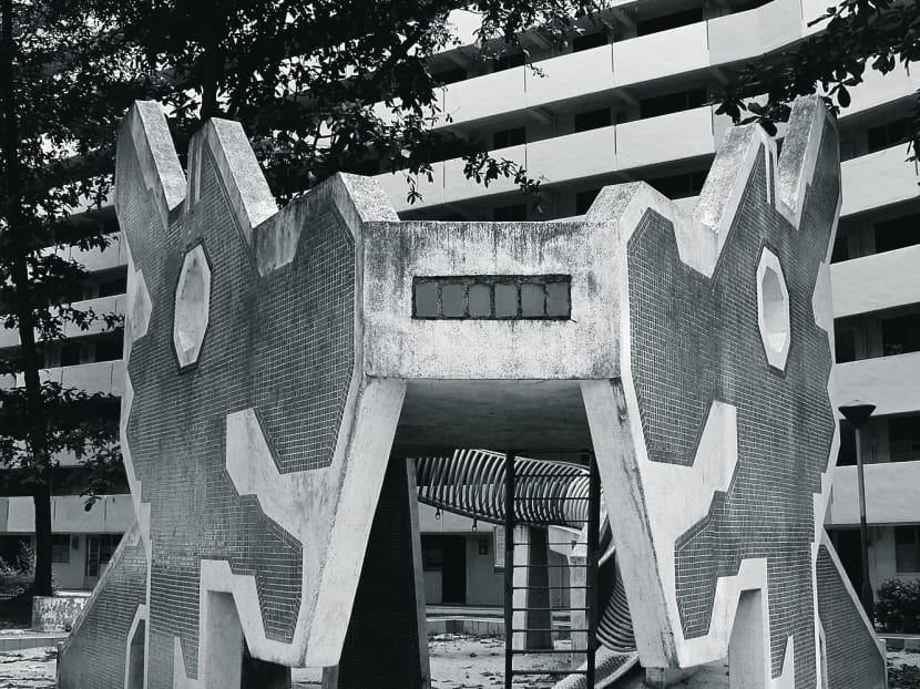 The dragon motif on the playground of Block 28 in Toa Payoh should be commended for bringing to life mythology in a public space. Photo: Alex Westcott